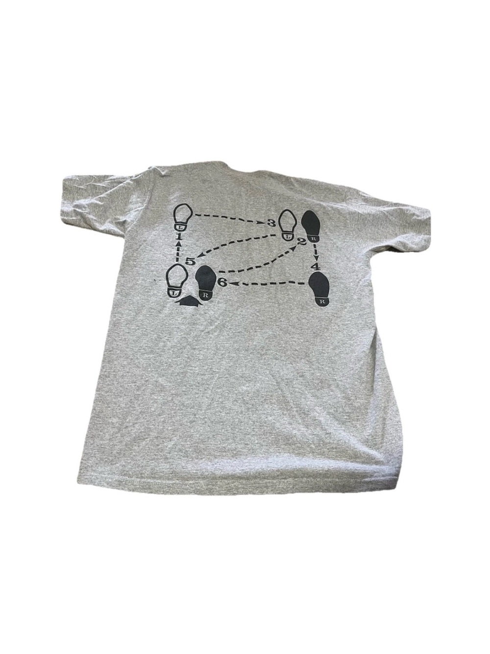 Supreme Dance Steps Tee FW11 100% Cotton Grey T-Shirt Size L